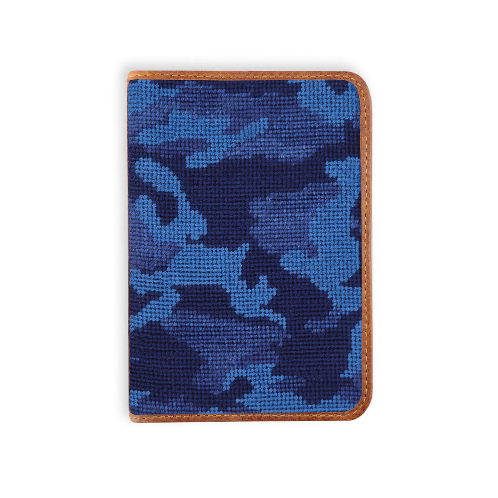 Smathers and Branson Navy Camo Multi Needlepoint Golf Scorecard Holder  