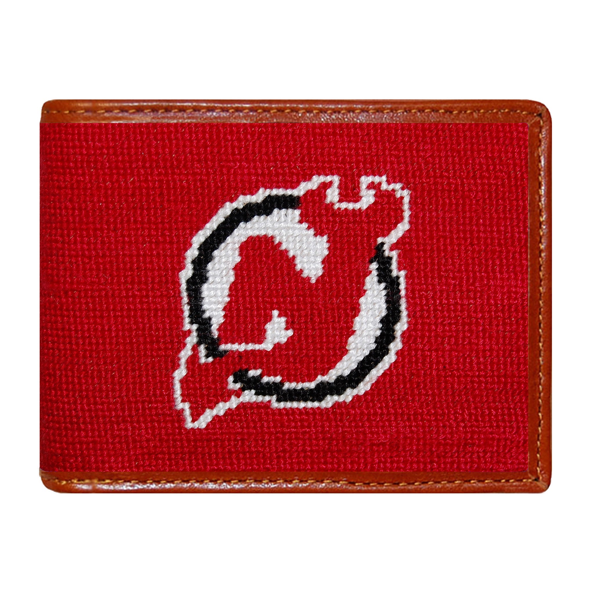 Smathers and Branson New Jersey Devils Needlepoint Bi-Fold Wallet 