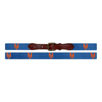 Smathers and Branson New York Mets Needlepoint Belt Laid Out 