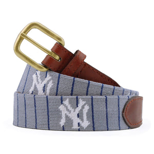 Smathers and Branson New York Yankees Cooperstown Needlepoint Belt 