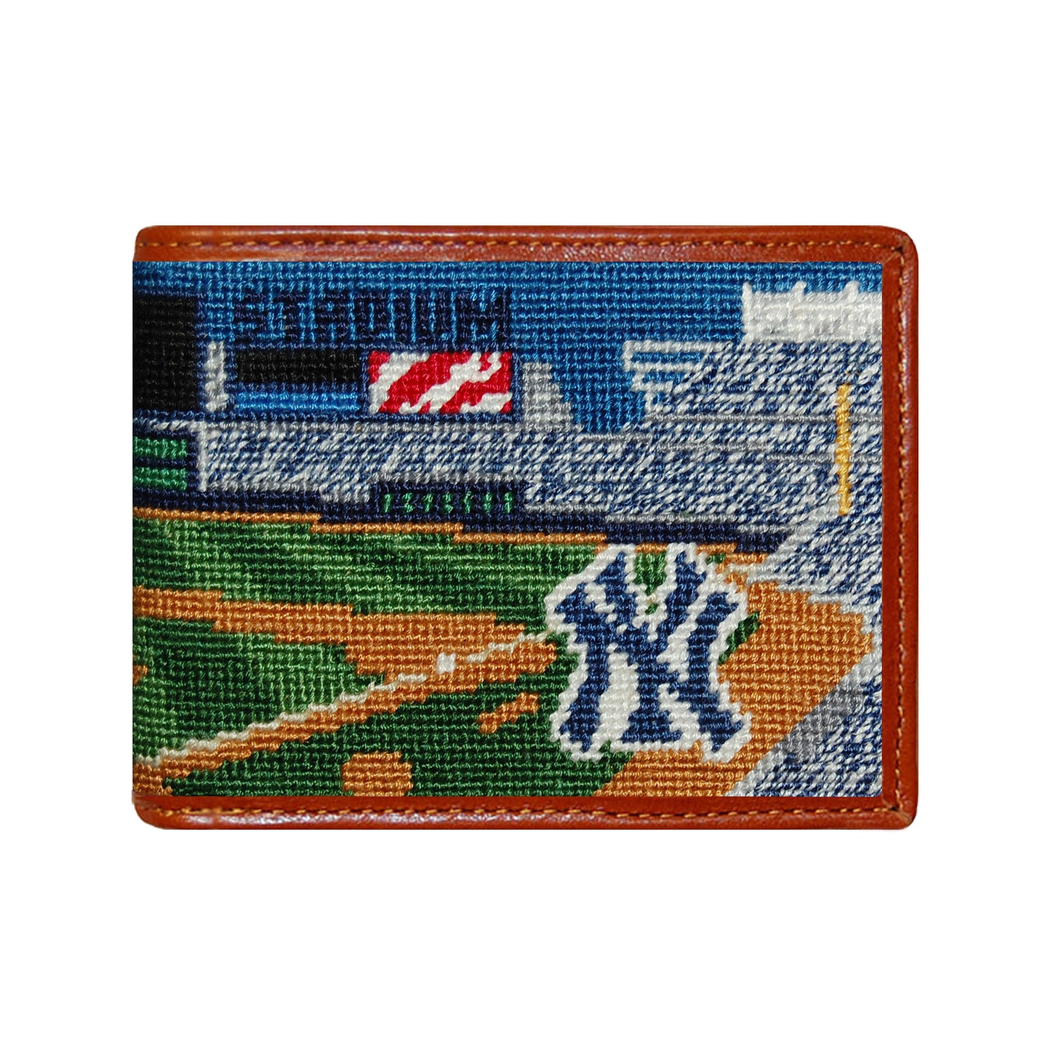 Smathers and Branson New York Yankees Stadium Needlepoint Bi-Fold Wallet 