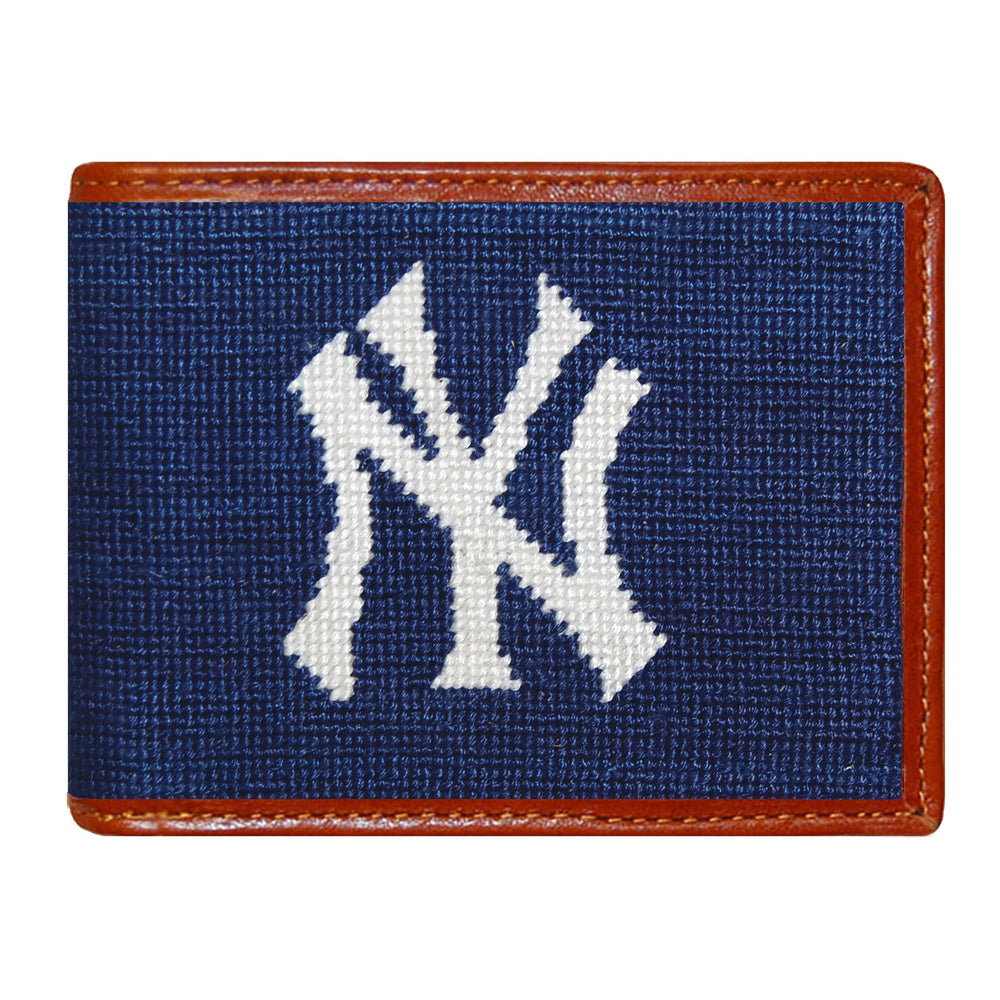 Smathers and Branson New York Yankees Needlepoint Bi-Fold Wallet 
