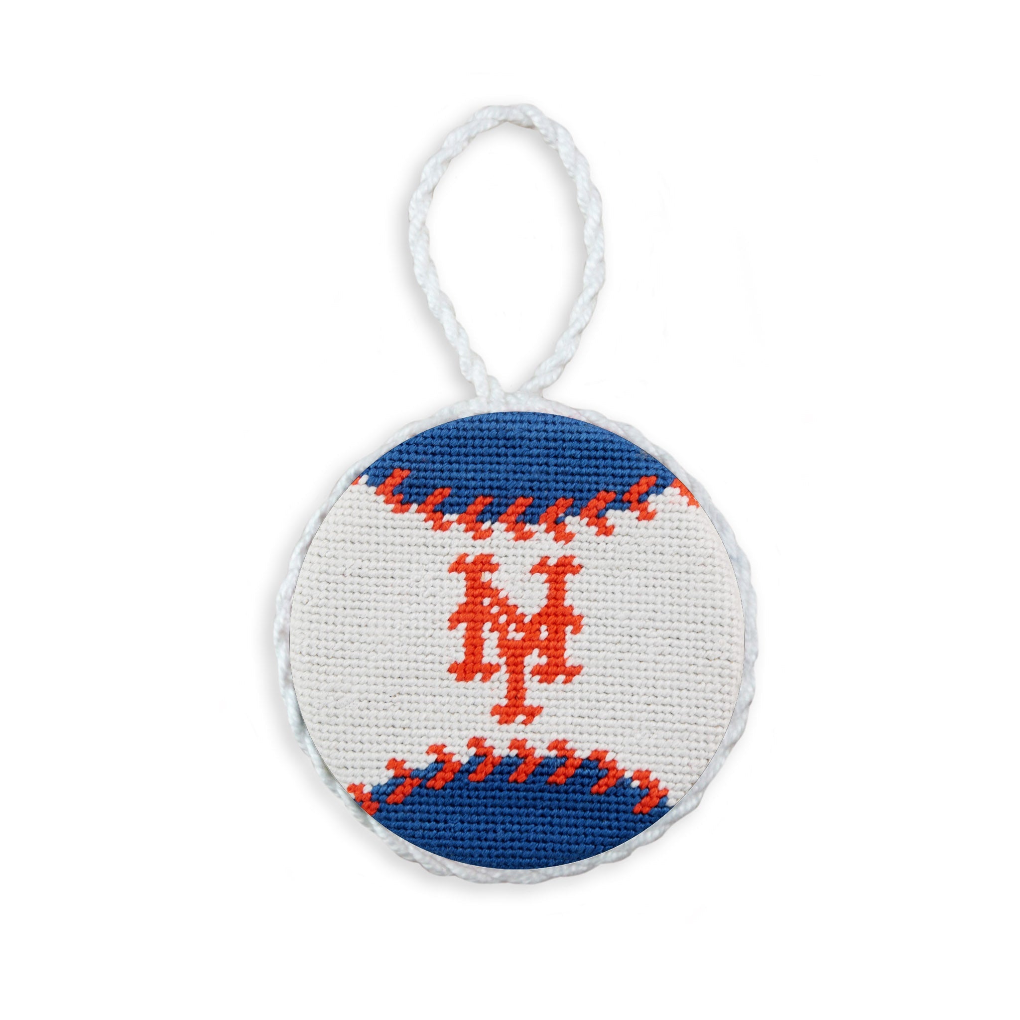 Smathers and Branson New York Mets Baseball Needlepoint Ornament  