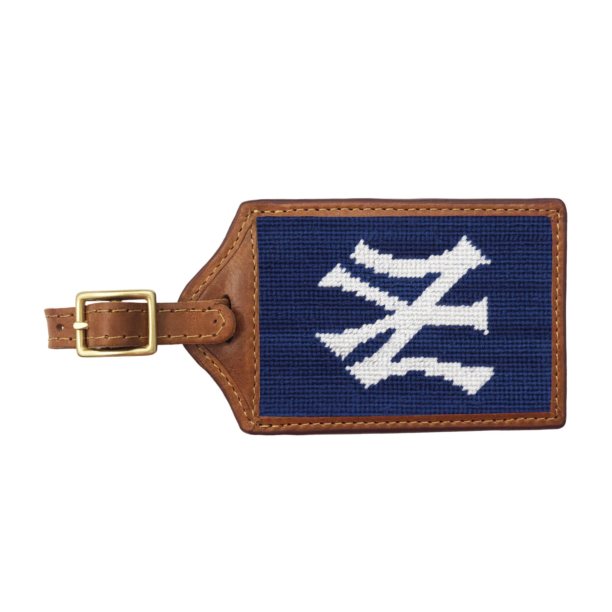 Smathers and Branson New York Yankees Needlepoint Luggage Tag 