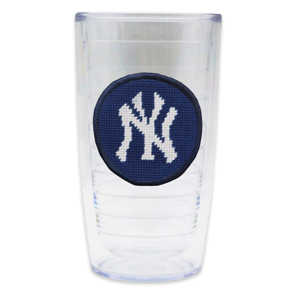 Smathers and Branson New York Yankees Needlepoint Tervis Tumbler Classic Navy Navy Edge   