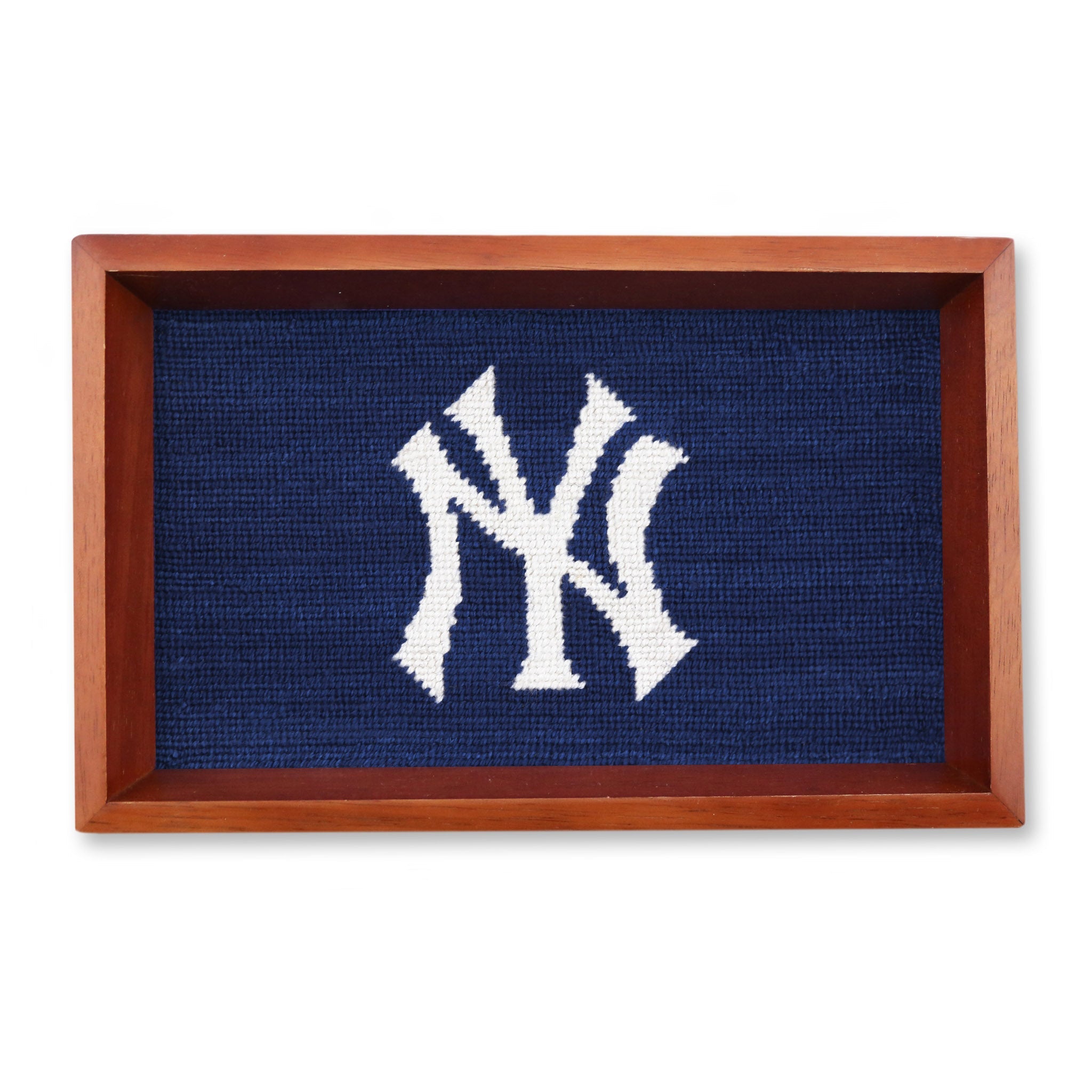 Smathers and Branson New York Yankees Needlepoint Valet Tray  