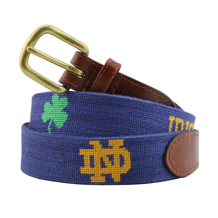 Notre Dame Life Needlepoint Belt Smathers & Branson Notre Dame Life Needlepoint Belt Smathers & Branson