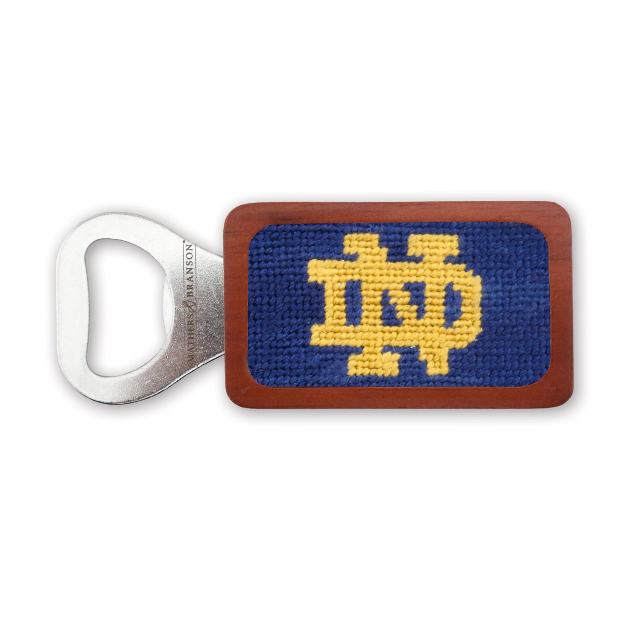 Smathers and Branson Notre Dame Needlepoint Bottle Opener  