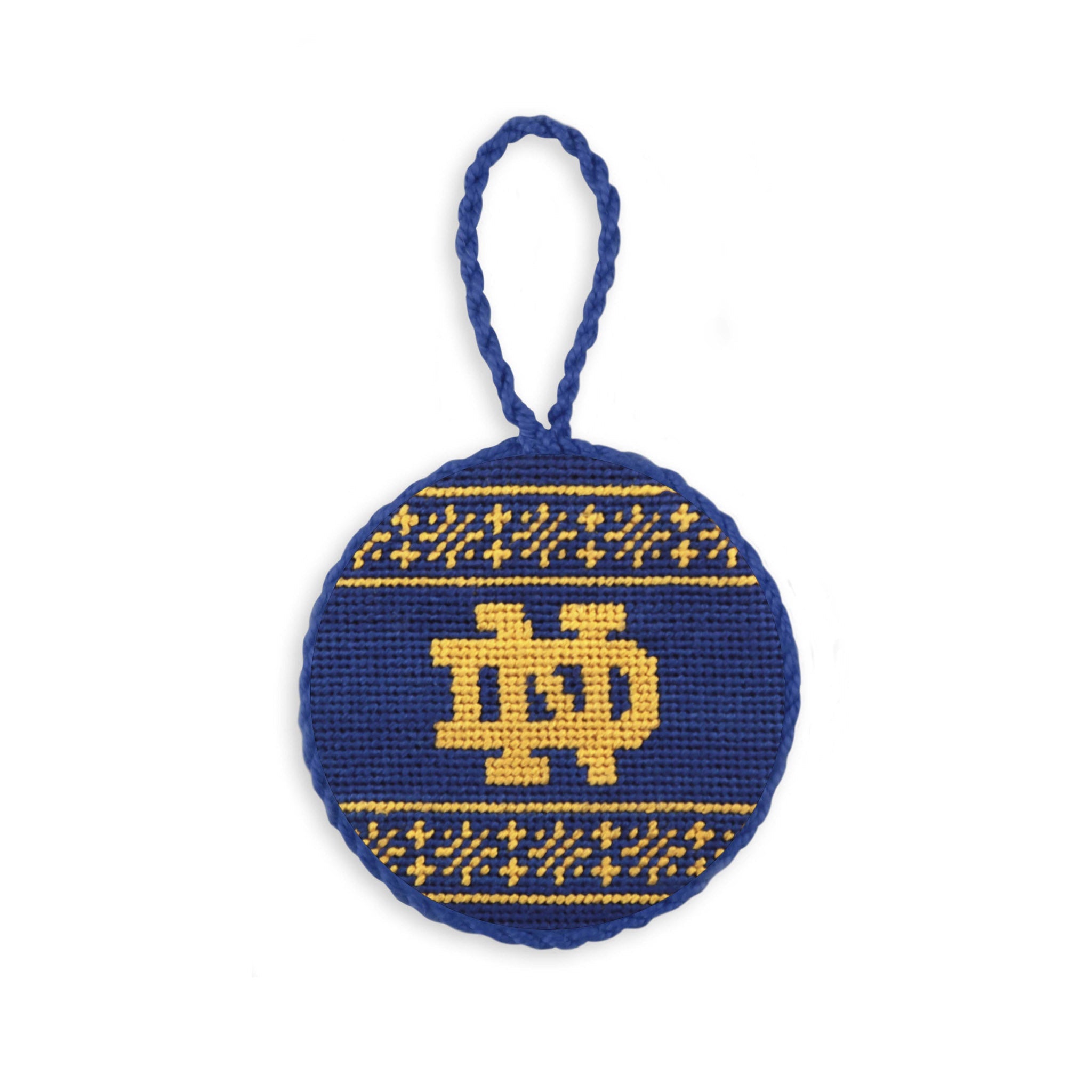 Smathers and Branson Notre Dame Needlepoint Ornament  