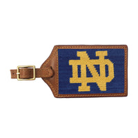 Smathers and Branson Notre Dame Needlepoint Luggage Tag 