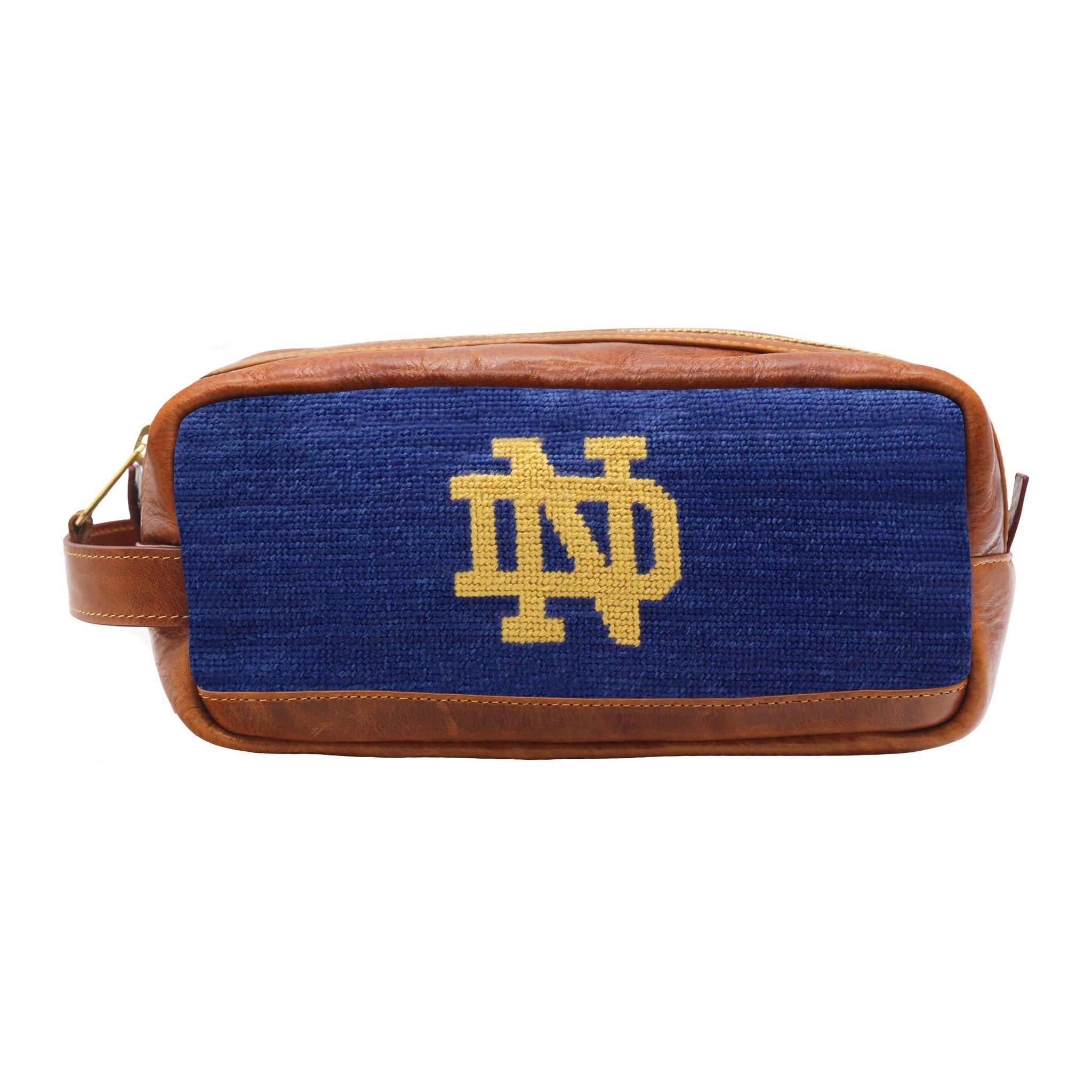 Smathers and Branson Notre Dame Needlepoint Toiletry Bag 