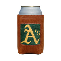 Smathers and Branson Oakland Athletics Needlepoint Can Cooler   