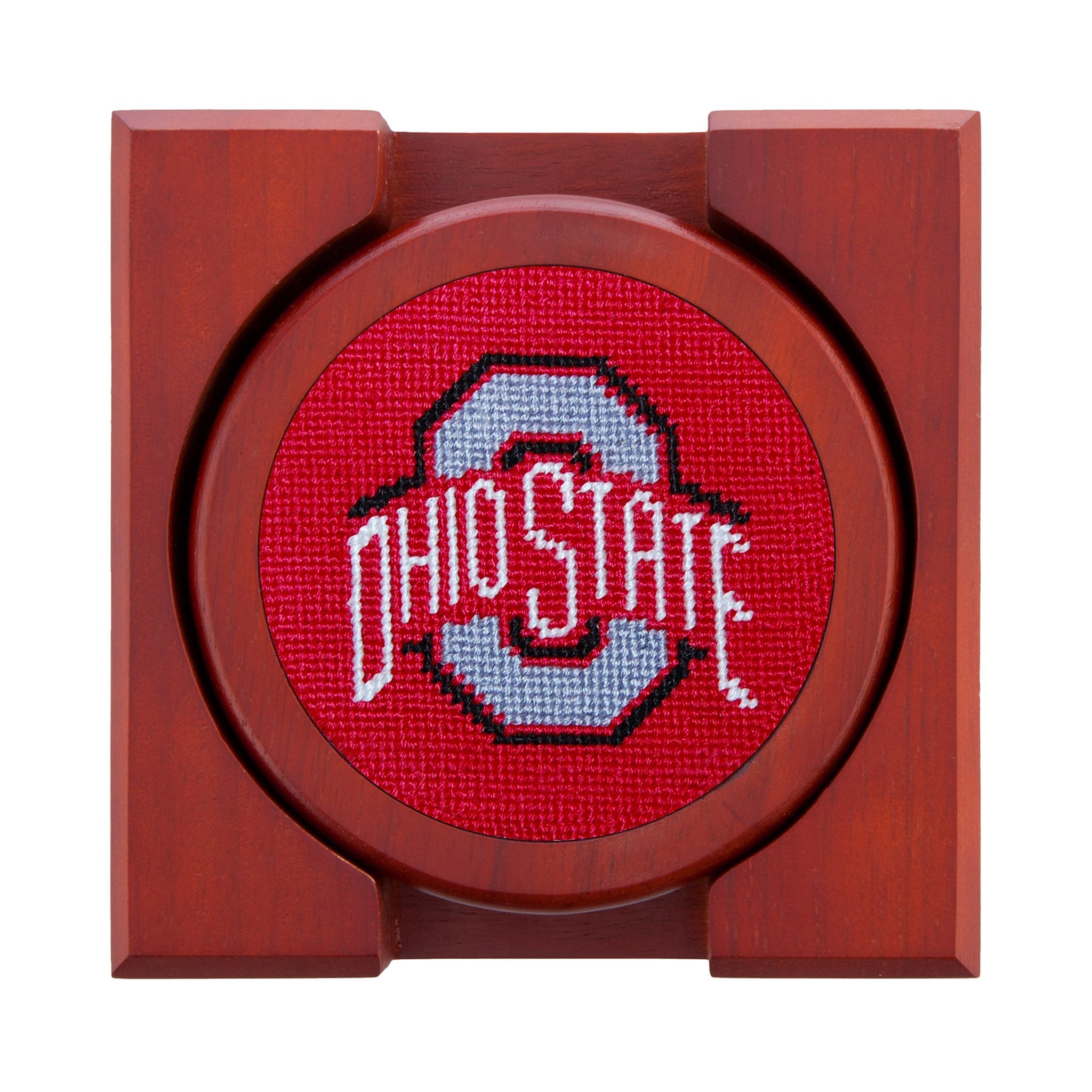 Smathers and Branson Ohio State Needlepoint Coasters   