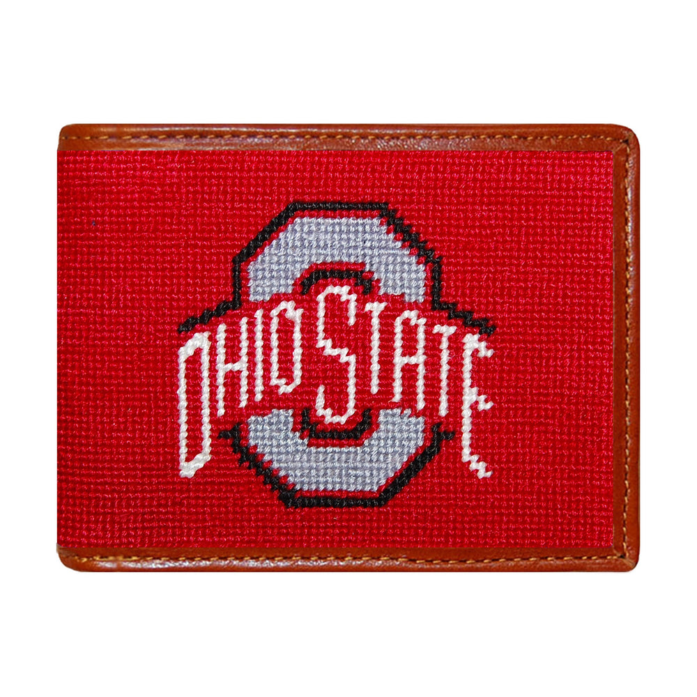 Smathers and Branson Ohio State Needlepoint Bi-Fold Wallet 