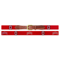 Ohio State Needlepoint Belt Red / Size 32 at Smathers and Branson Ohio State Needlepoint Belt Red / Size 32 at Smathers and Branson