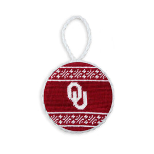 Smathers and Branson Oklahoma Needlepoint Ornament  