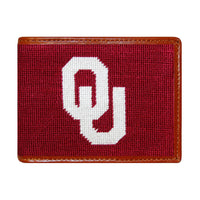 Smathers and Branson Oklahoma Needlepoint Bi-Fold Wallet 