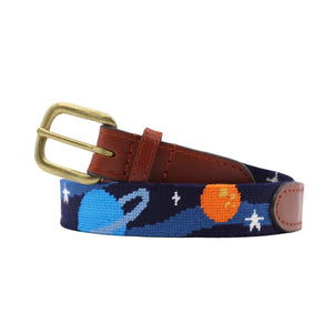 Smathers and Branson Outer Space Needlepoint Childrens Belt 