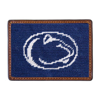 Smathers and Branson Penn State Needlepoint Credit Card Wallet Front side