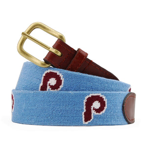Smathers and Branson Philadelphia Phillies Cooperstown Needlepoint Belt 