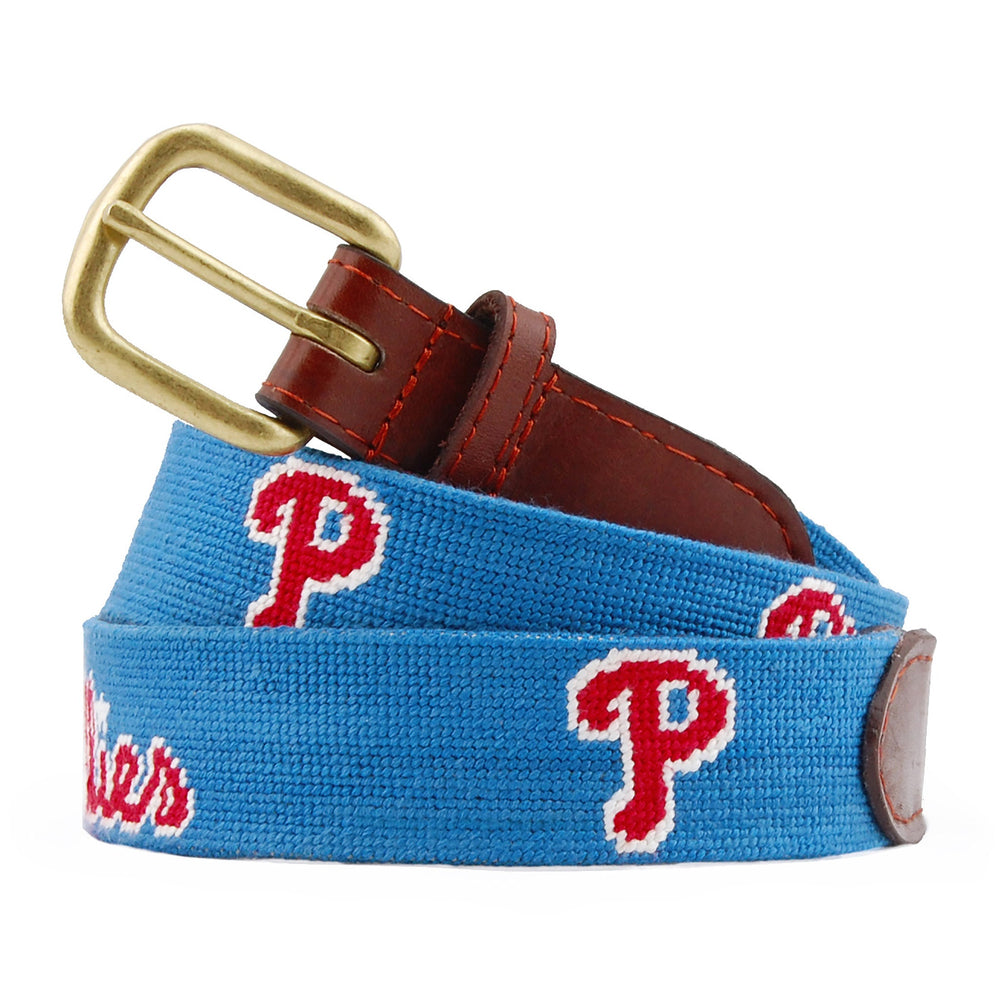 Smathers and Branson Philadelphia Phillies Needlepoint Belt 