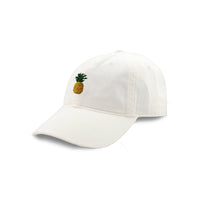 Smathers and Branson Pineapple White Needlepoint Hat