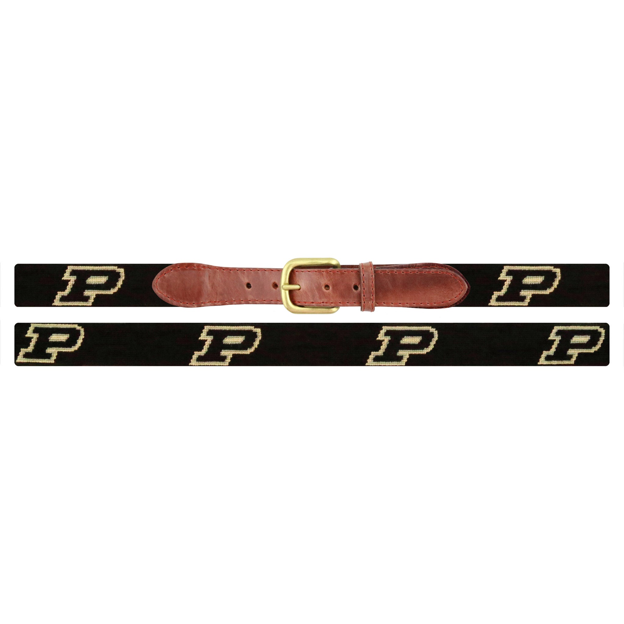 Smathers and Branson Purdue Needlepoint Belt Laid Out 