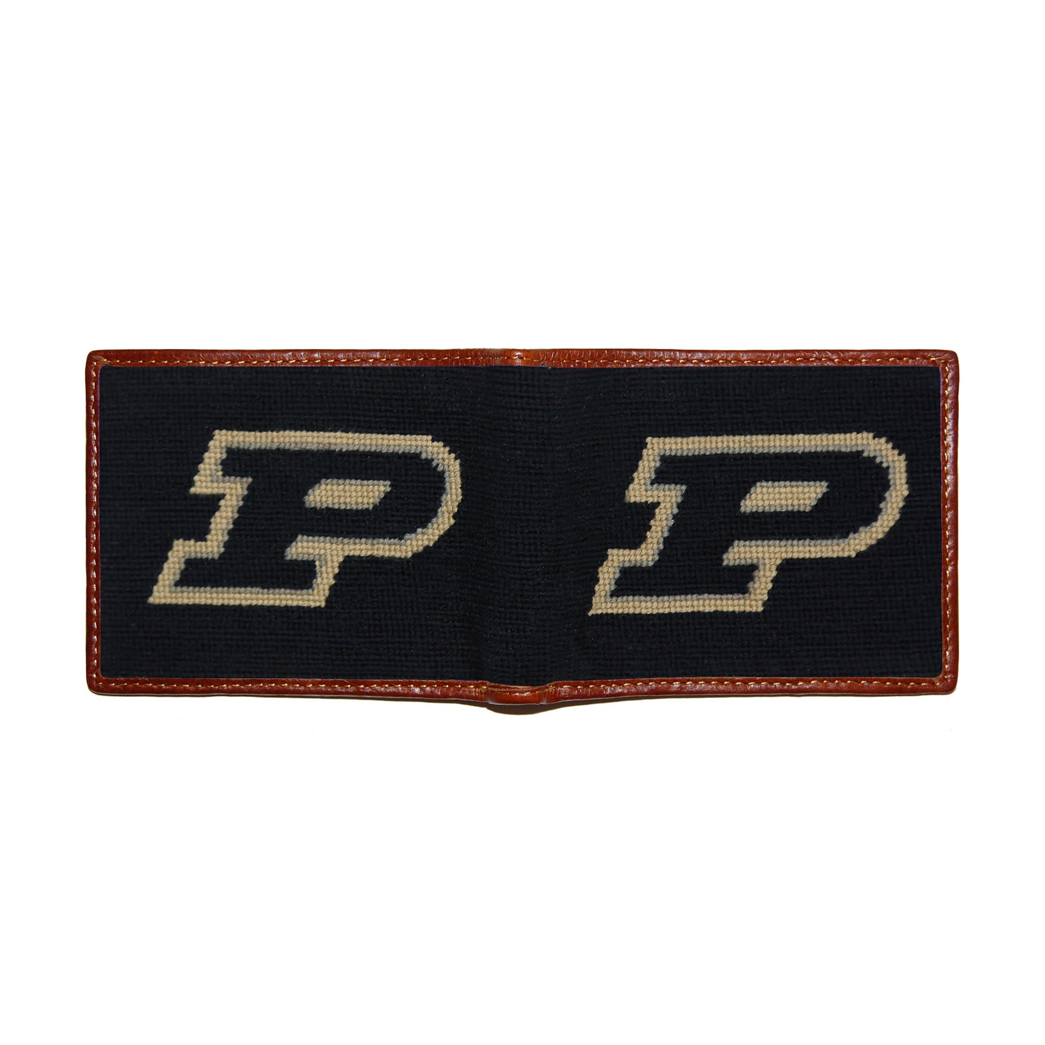 Smathers and Branson Purdue Needlepoint Bi-Fold Wallet  