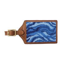 Smathers and Branson Riptide Multi Needlepoint Luggage Tag 