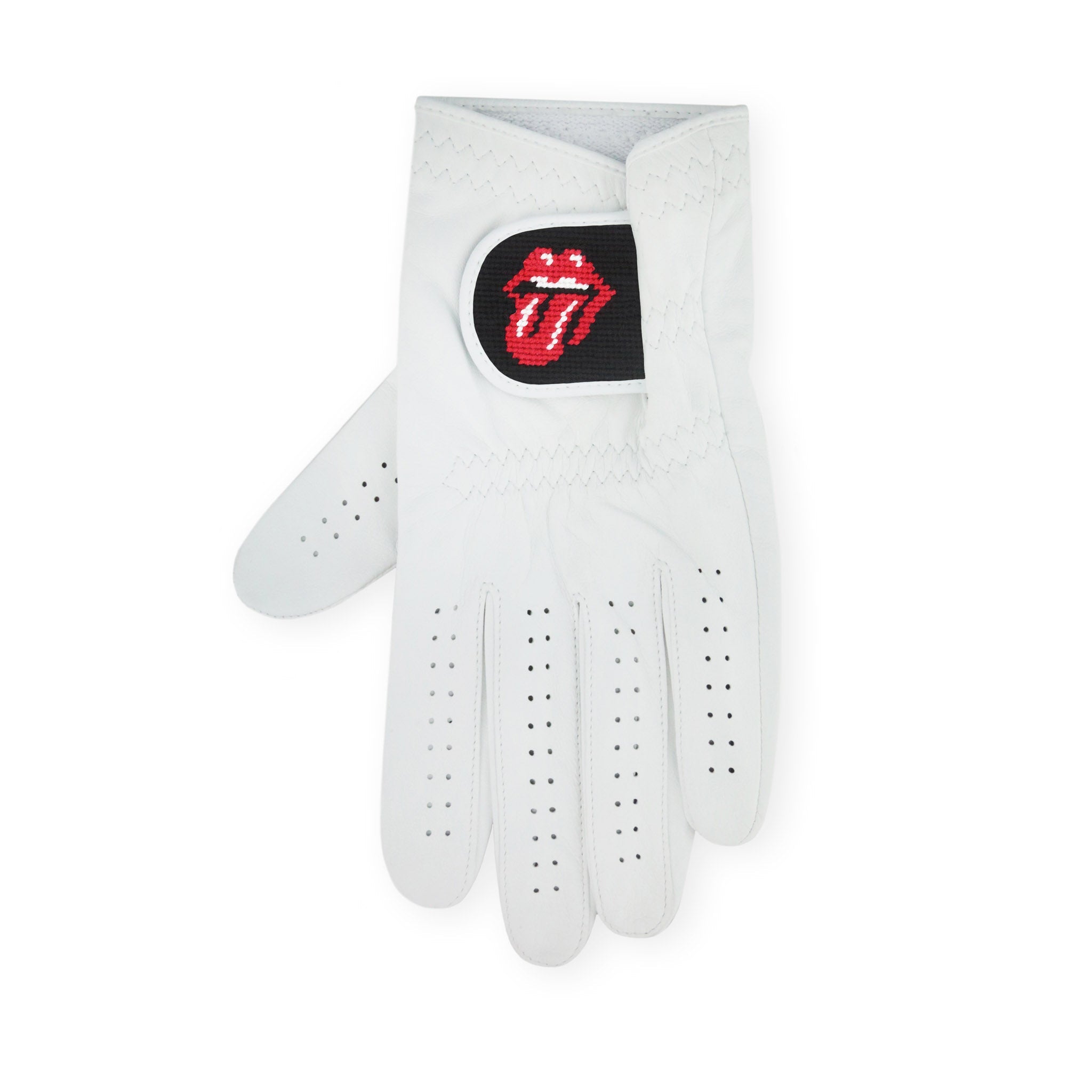 Smathers and Branson Rolling Stones Black Needlepoint Golf Glove  