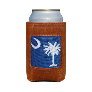 Smathers and Branson SC Flag Blueberry Needlepoint Can Cooler   