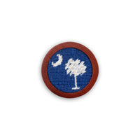 Smathers and Branson SC Flag Blueberry Needlepoint Golf Ball Marker  