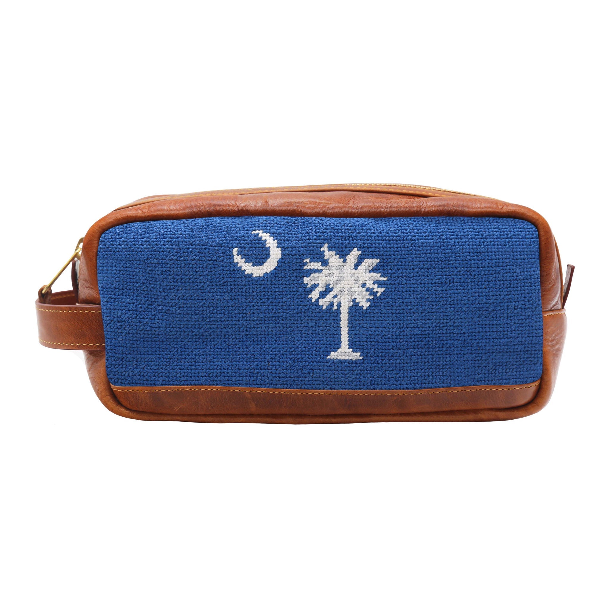 Smathers and Branson SC Flag Blueberry Needlepoint Toiletry Bag 