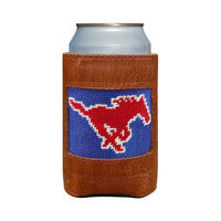 Smathers and Branson SMU Royal Needlepoint Can Cooler   