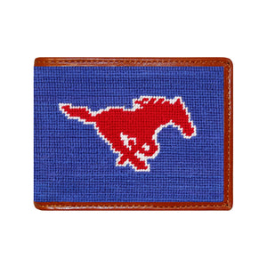 Smathers and Branson SMU Royal Needlepoint Bi-Fold Wallet  