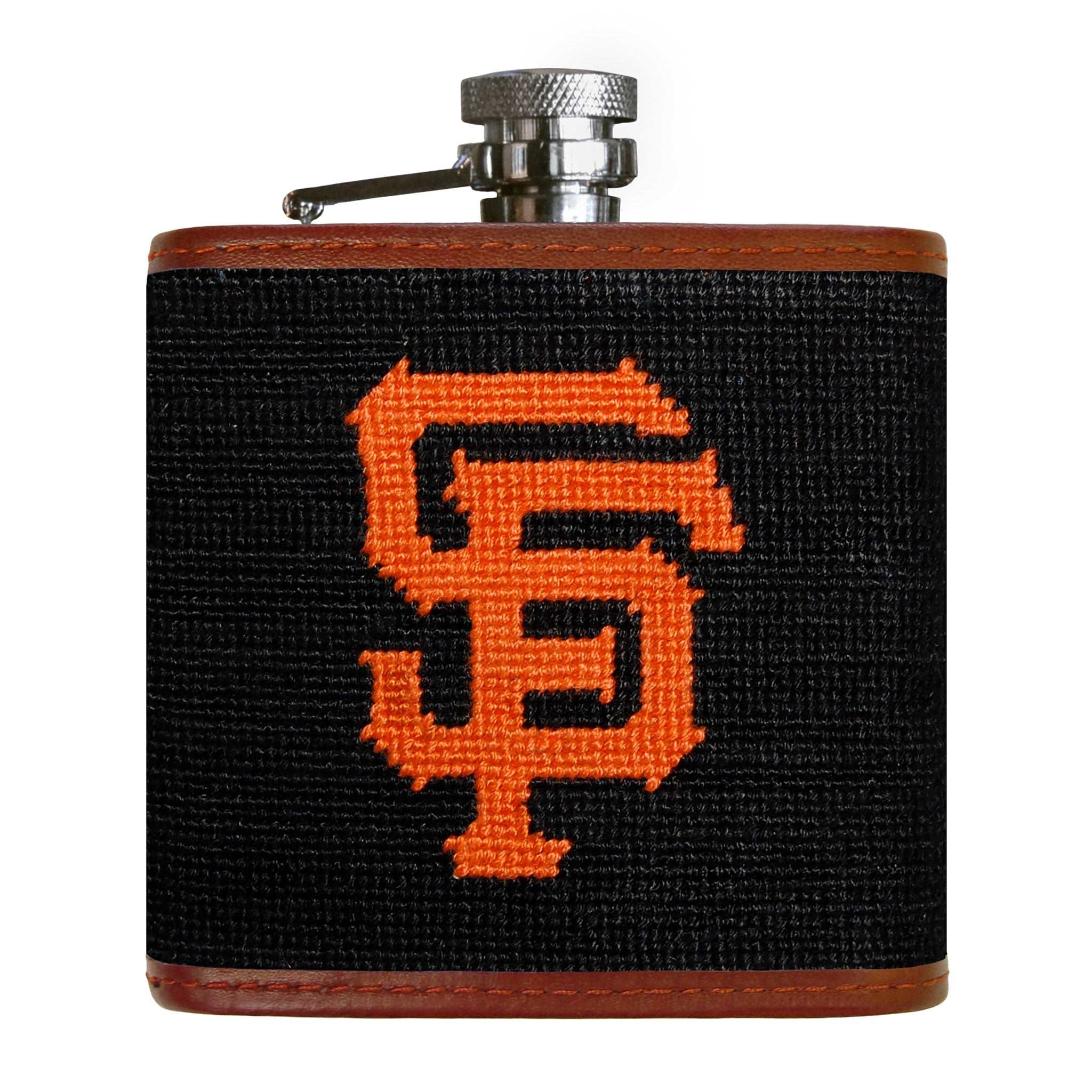 Smathers and Branson San Francisco Giants Needlepoint Flask Front 