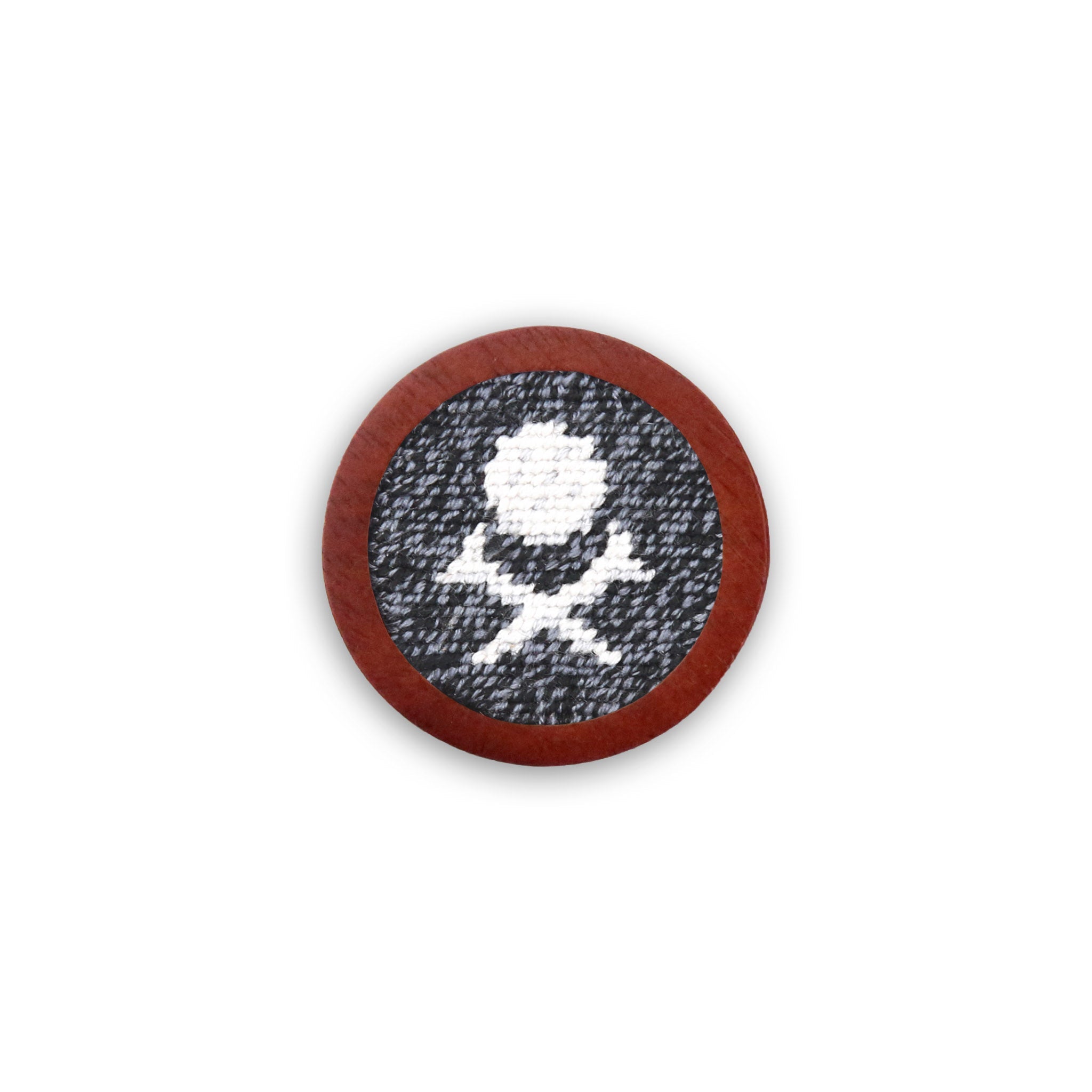 Smathers and Branson Scratch Golf Heathered Black Needlepoint Golf Ball Marker 