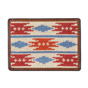 Smathers and Branson Sedona Needlepoint Credit Card Wallet Front side
