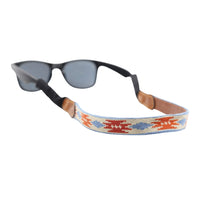 Smathers and Branson Sedona Multi Needlepoint Sunglass Strap Attached to glasses  