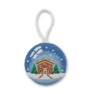 Smathers and Branson Snow Globe Needlepoint Ornament  