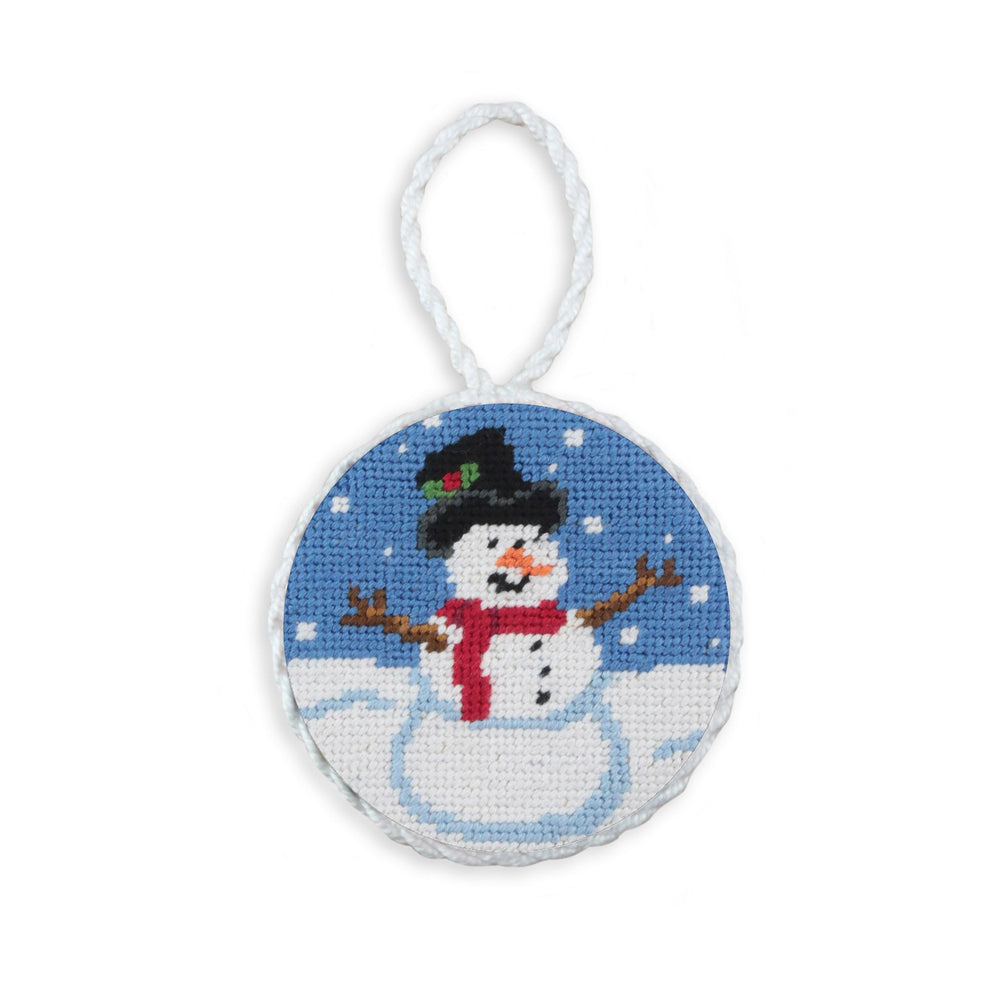 Smathers and Branson Snowman Needlepoint Ornament  