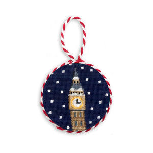 Smathers and Branson Snowy Big Ben Needlepoint Ornament  