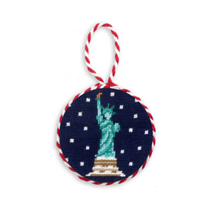 Smathers and Branson Snowy Statue of Liberty Needlepoint Ornament  