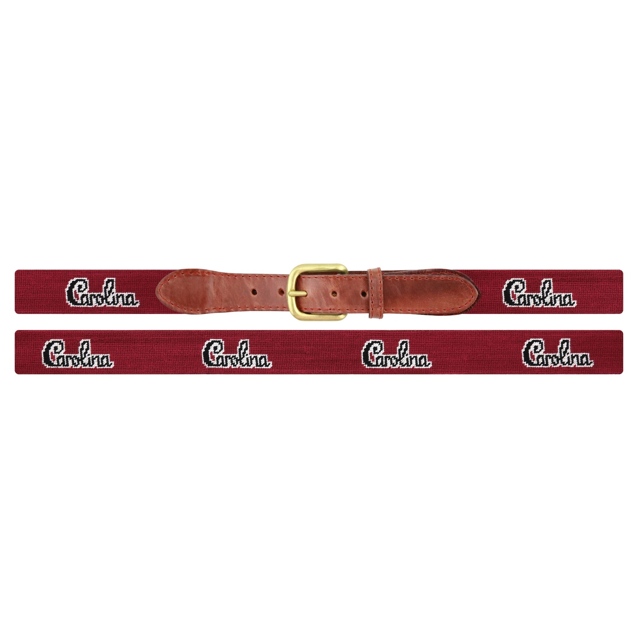 South Carolina Script Needlepoint Belt (Garnet) – Smathers & Branson