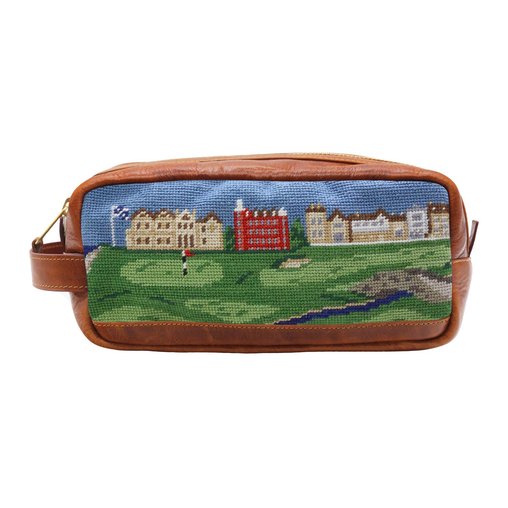 Smathers and Branson St. Andrews Scene Needlepoint Toiletry Bag  