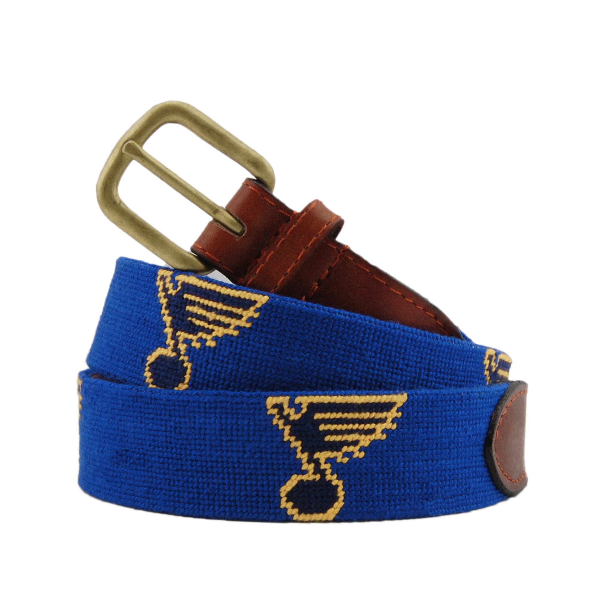 Smathers and Branson St Louis Blues Needlepoint Belt 