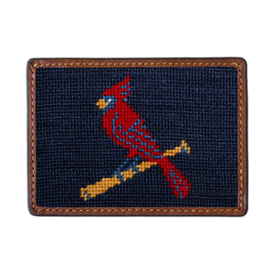 Smathers and Branson St Louis Cardinals Needlepoint Credit Card Wallet Front side
