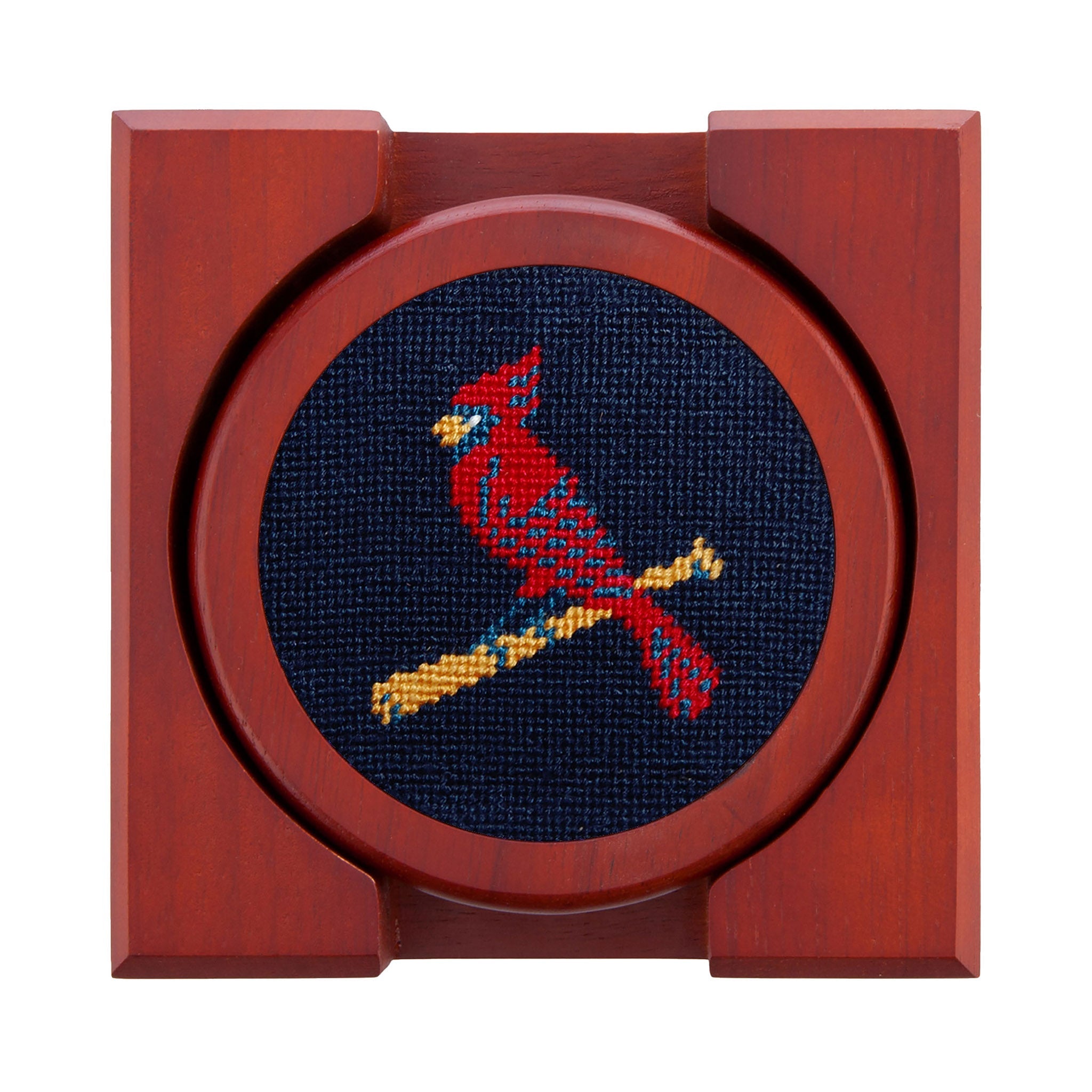 Smathers and Branson St Louis Cardinals Needlepoint Coasters with coaster holder 
