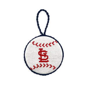 Smathers and Branson St Louis Cardinals STL Baseball Needlepoint Ornament  