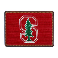 Smathers and Branson Stanford Needlepoint Credit Card Wallet Front side
